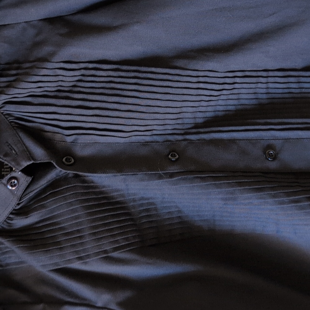 KMJ Black Tuxedo Dress Shirt - Picture 5 of 11